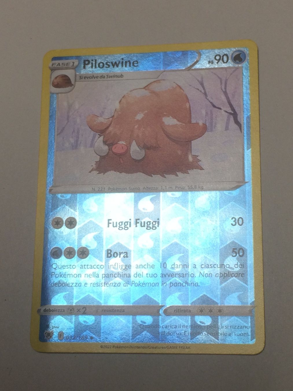 Pokémon Sammelbilder & Trading cards: TCG POKEMON Lucentezza siderale ARS 032/189 PILOSWINE Rev – Neu (gemäss Beschreibung) aus Vezia von Aquarius_Age 1