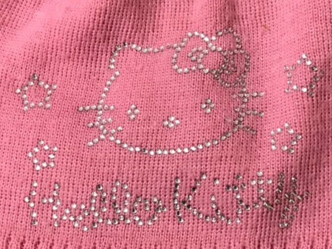 Altro abbigliamento per bambina: Hello Kitty Mädchen Mütze pink Strass Gr. 6-8J. – Usato da Guntershausen venduto da Gloominati 1