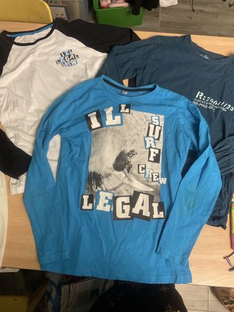 3 bpc Jungen Shirts, Grösse 152/158Top Zustand