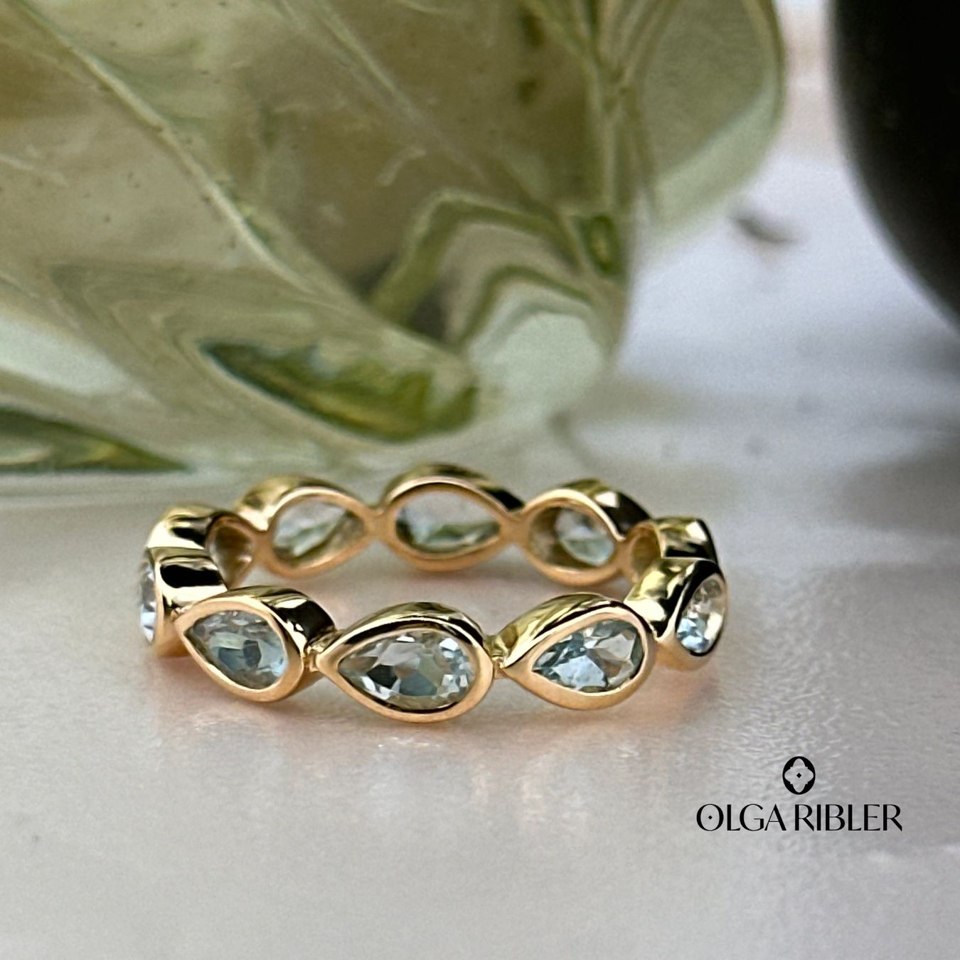 Olga Ribler Ringe: Memory Ring mit Blautopas Grösse 56 – Neu (gemäss Beschreibung) aus Luzern von Schmuckoutlet 4