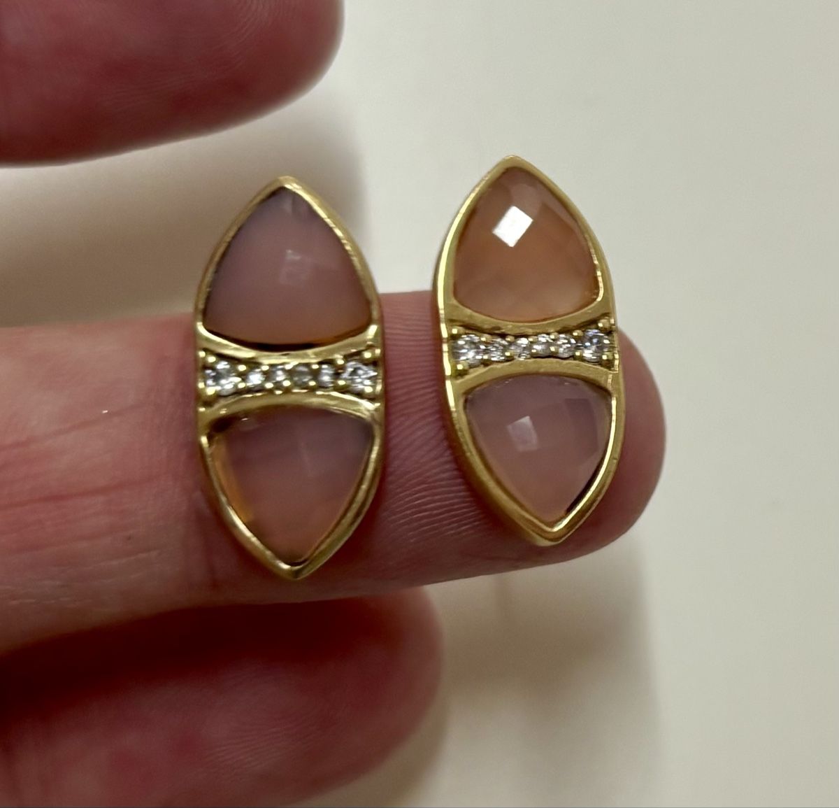 Boucles d'oreille: Ohrstecker Goldfarben mit Steinen – D'occasion à Baden par Tiffany6878 2