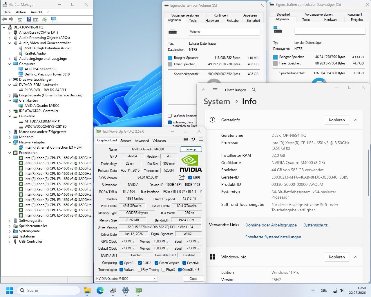 Dell PC: Dell Precision 5810 Xeon 6-core 32GB Ram Nvidia M4000 Win 11 – Usato da Frick venduto da volvo850driver 7