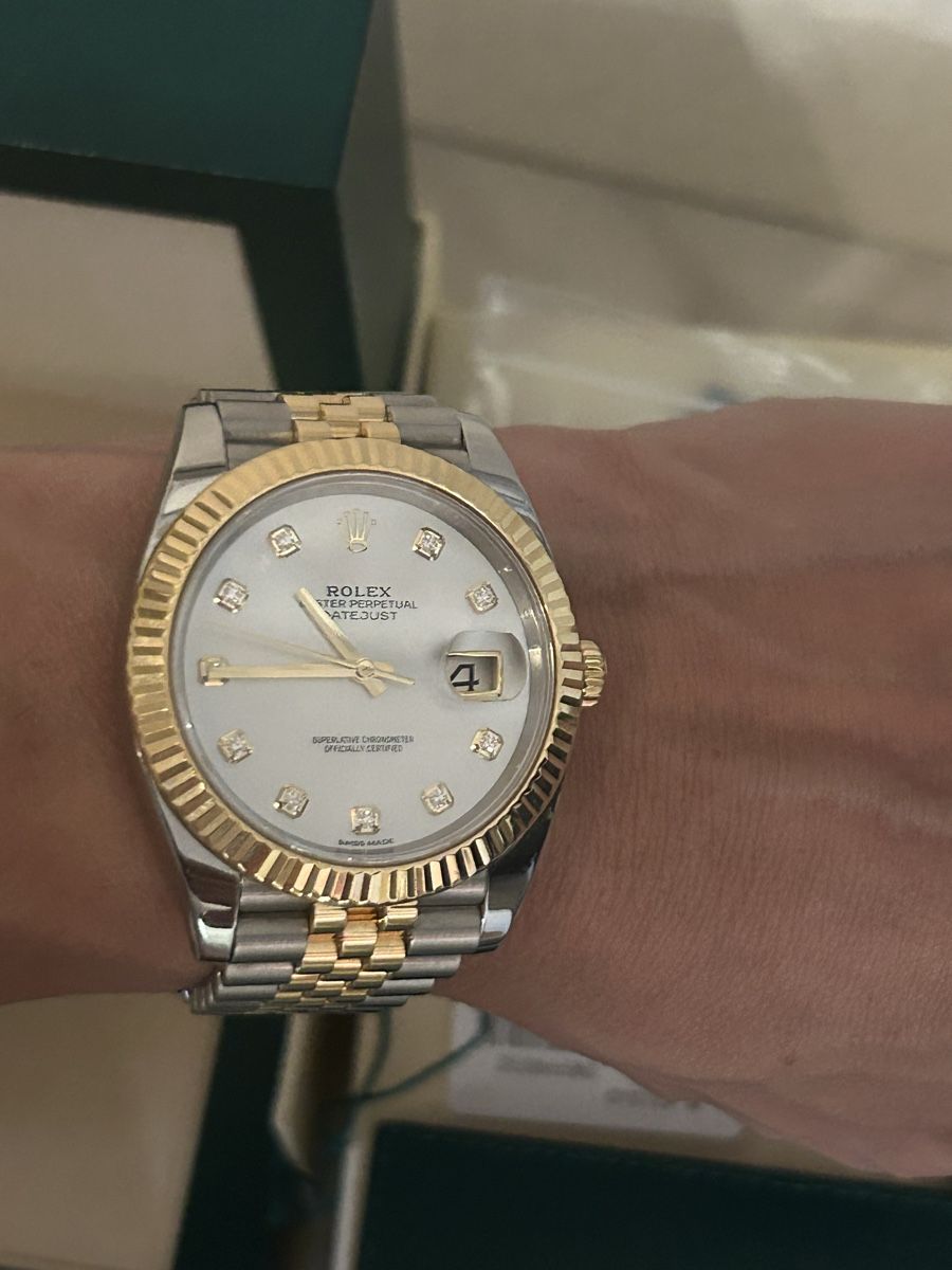 Rolex Montres: Rolex Datejust 41, Bicolor, Diamant, Perlmutt – D'occasion à Basel par David_2019 2