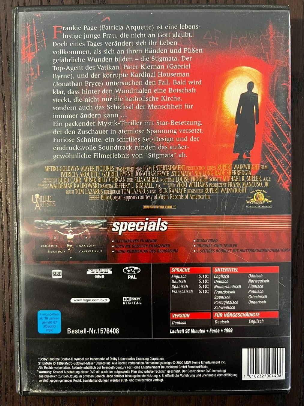 Tous les DVDs: Stigmata – D'occasion à Zürich par FilmFreunde 1