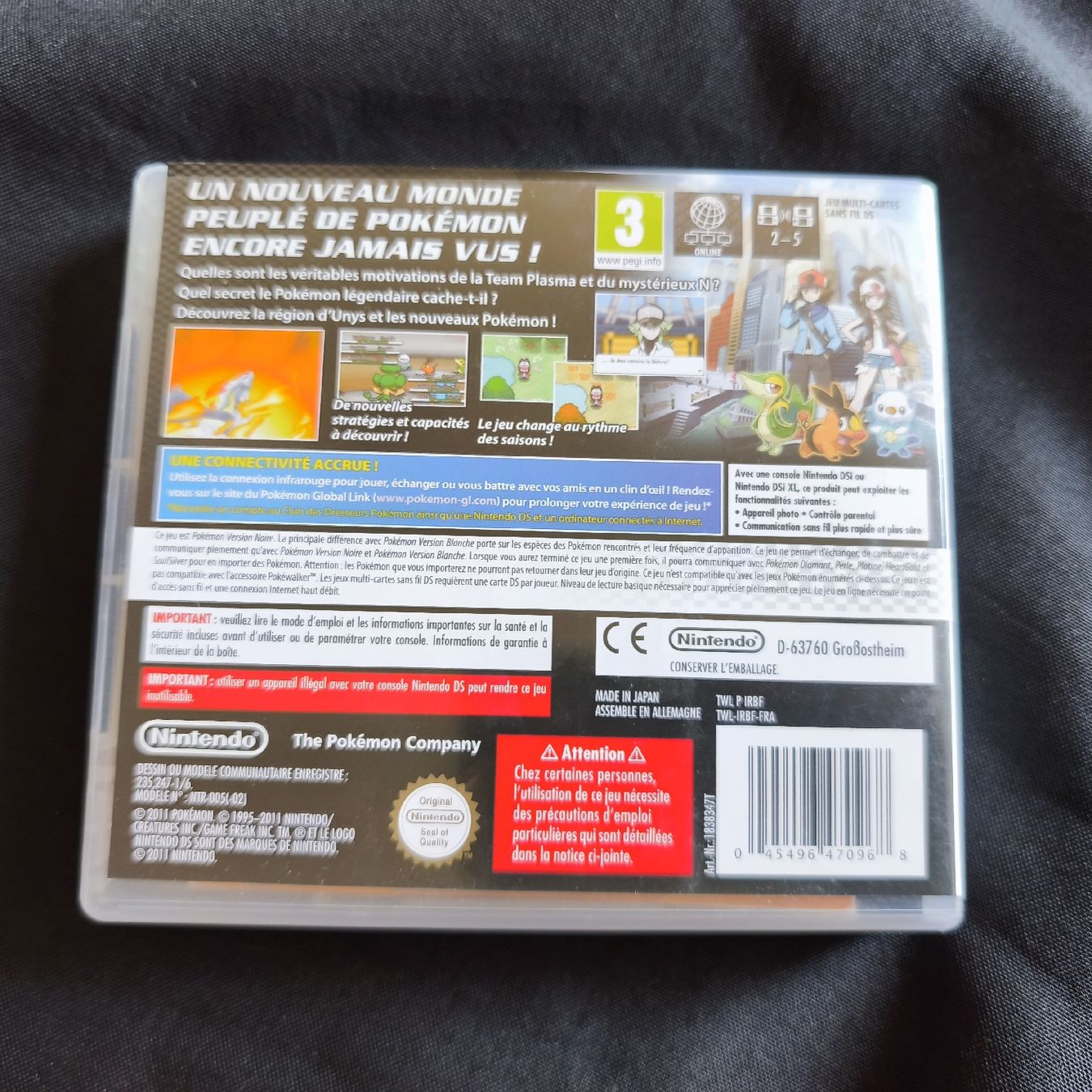 Pokémon Spiele: Pokemon Noire Nintendo DS - COMPLET – Gebraucht aus Montet (Broye) von Mimsoline 1