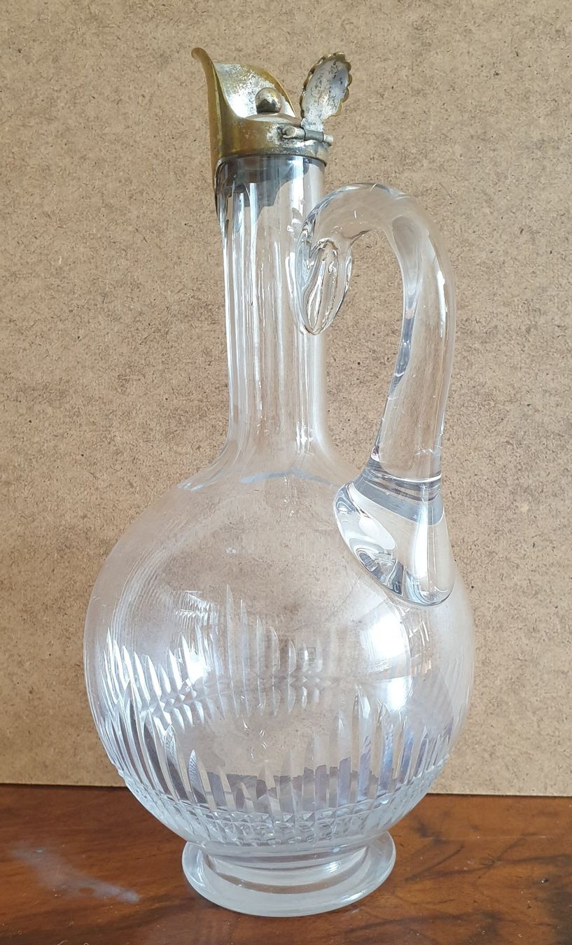 Caraffe: 1 geschliffene Weinkaraffe – Usato da Schliern b. Köniz venduto da Renagrumpi