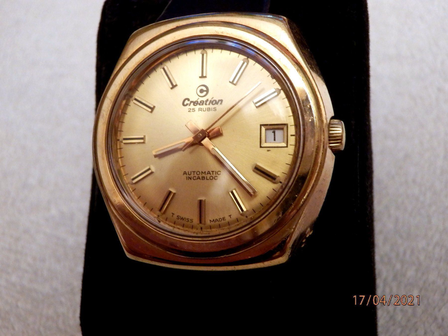 Orologi: Création, Automatic, 25 Rubis, 35mm, – Usato da Ueberstorf venduto da dinbau 2