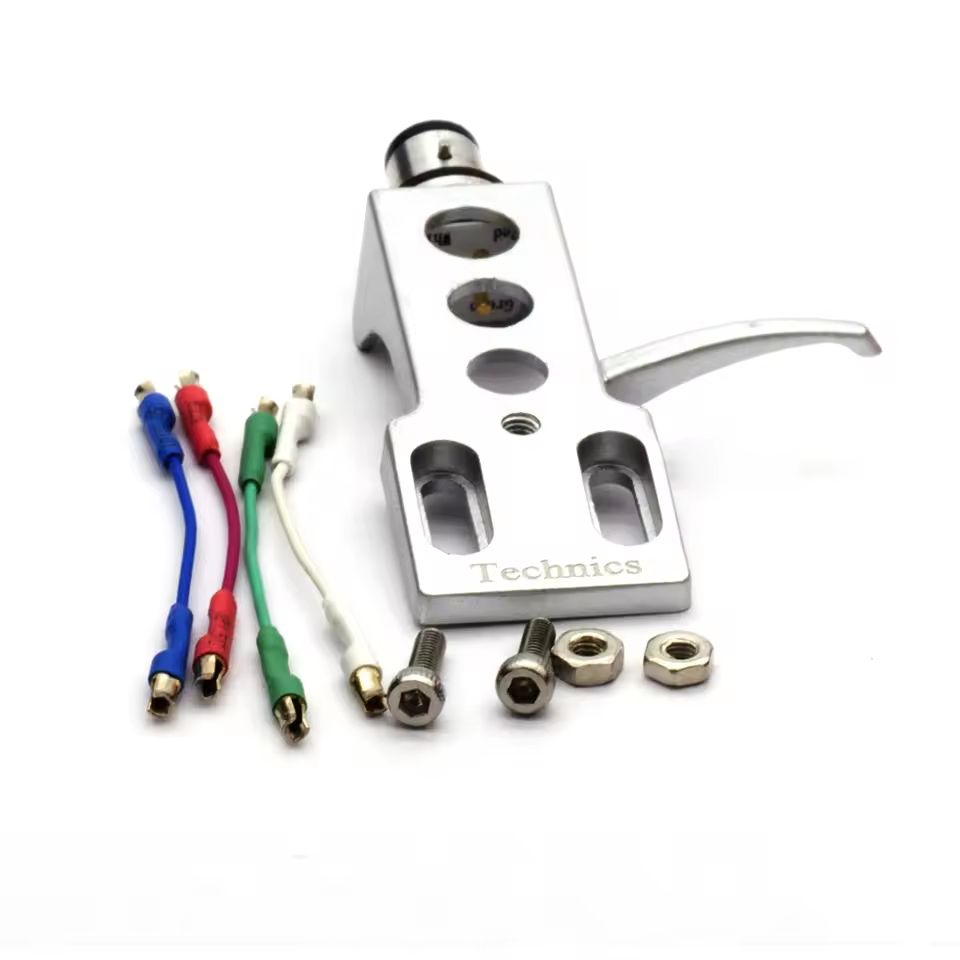 Technics Giradischi: Technics Headshell SL-1200/1210/SL-D3 silber Plattenspieler – Nuovo e nell'imballaggio originale da Günsberg venduto da Fleder4