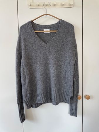 Hochwertiger Globus Kaschmir Pullover, Grau, Gr S