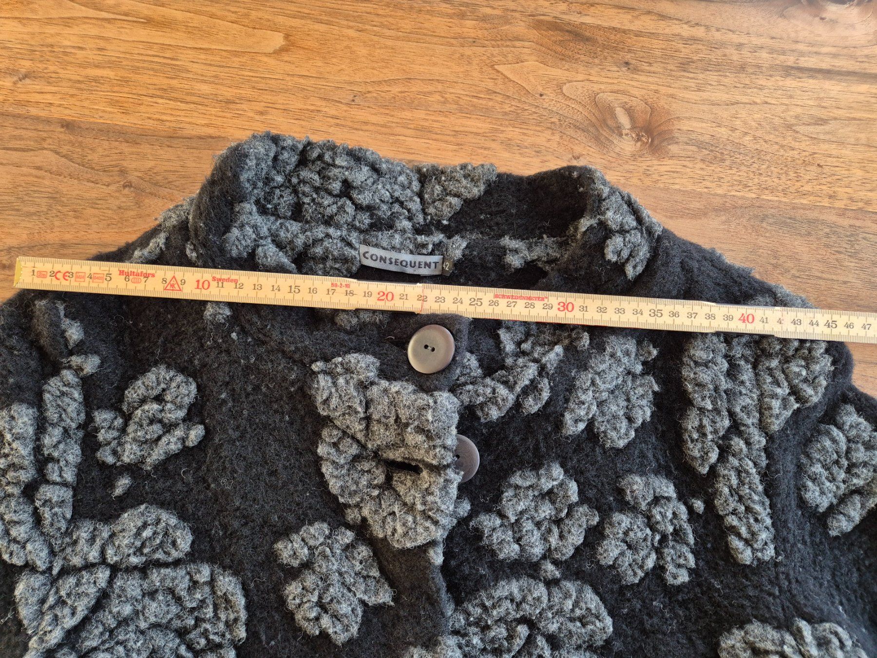 Giacche: Consequent Jacke Gr. 42, schwarz/grau, Herbstlook! – Nuovo (secondo la descrizione) da Unterägeri venduto da Idecurtins 4