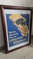 Affiche Vintage CAMILLOFLOR & BRUNETAFLOR pour Cheveux 40's