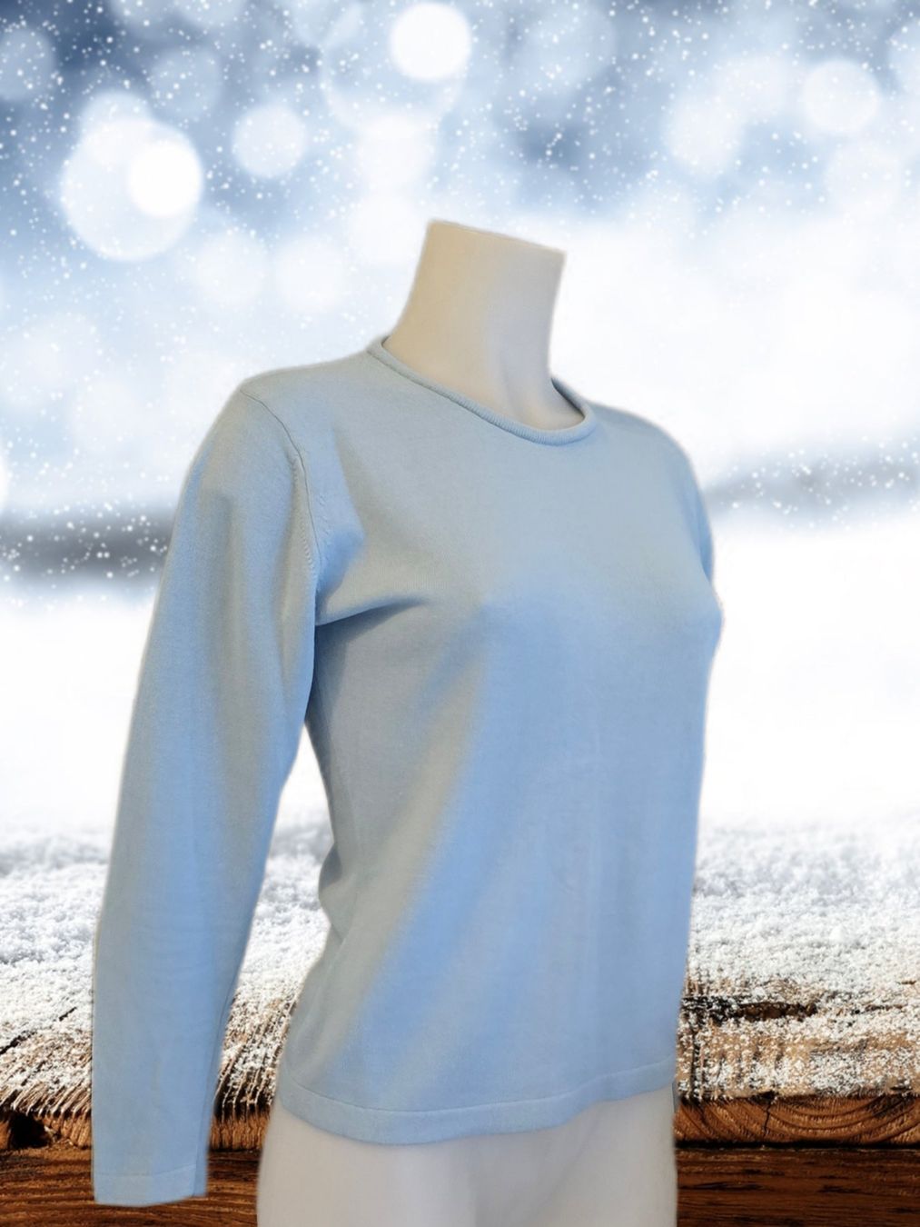 Pulls & Sweat-shirts: Leichter Winter Pullover, hellblau. – D'occasion à Aarburg par Hystoria