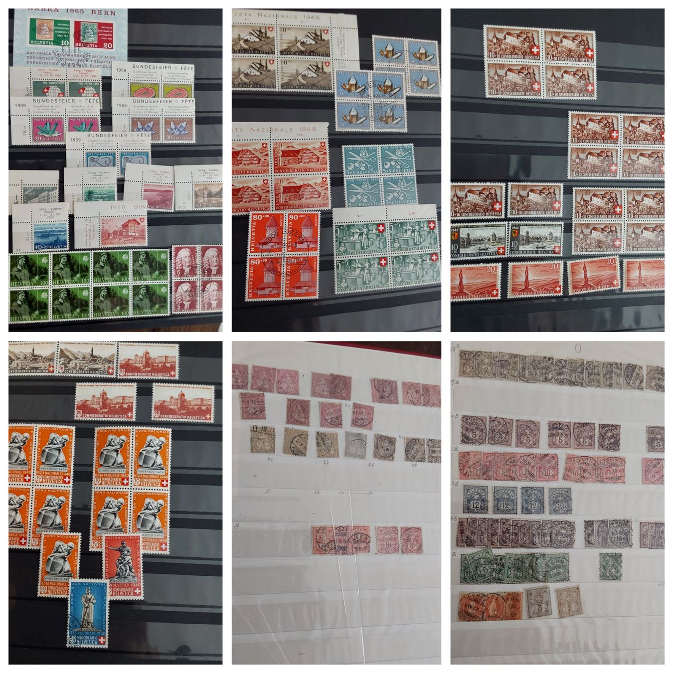 Tutti i francobolli: Zwei CH Briefmarken-/Dublettenalben – Usato da Münchwilen AG venduto da Nesar 4