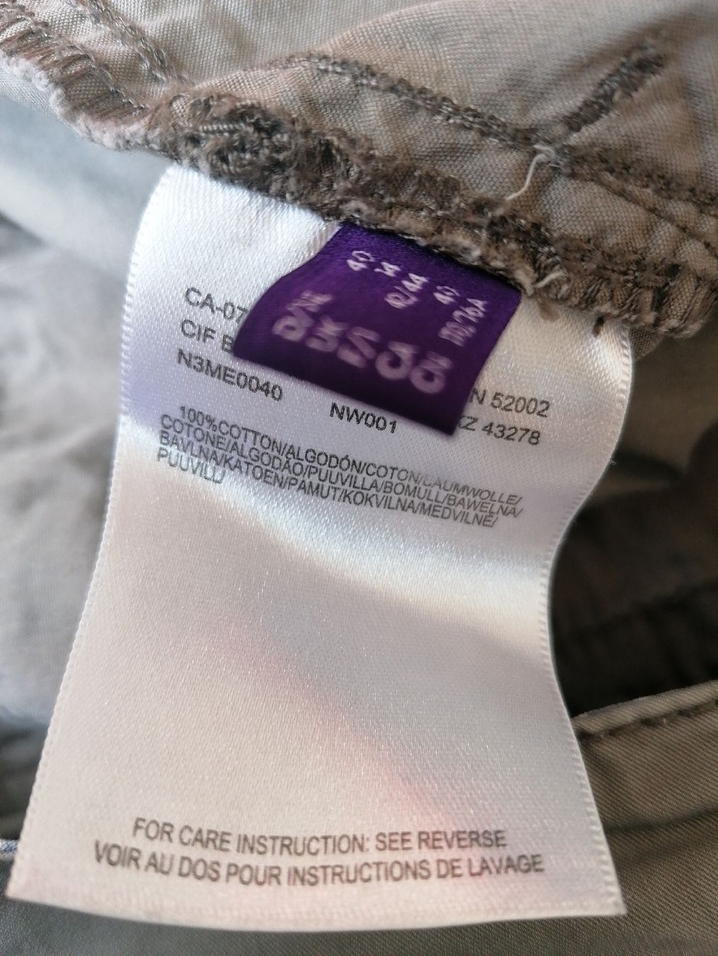 Mexx Pantaloni: MEXX Damen Chino Hose grau Gr. 40 – Usato da Klingnau venduto da vollmond36 4