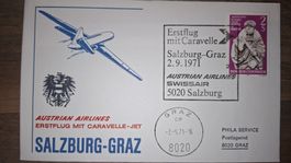 Swissair Salzburg - Graz 02.09.1971