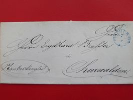 1840, attraktiver Faltbrief von CHUR nach Churwalden