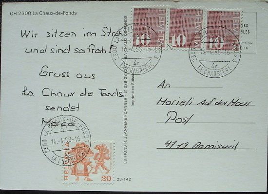 Cartes postales: LA CHAUX-DE-FONDS – D'occasion à Jona par philajona 1