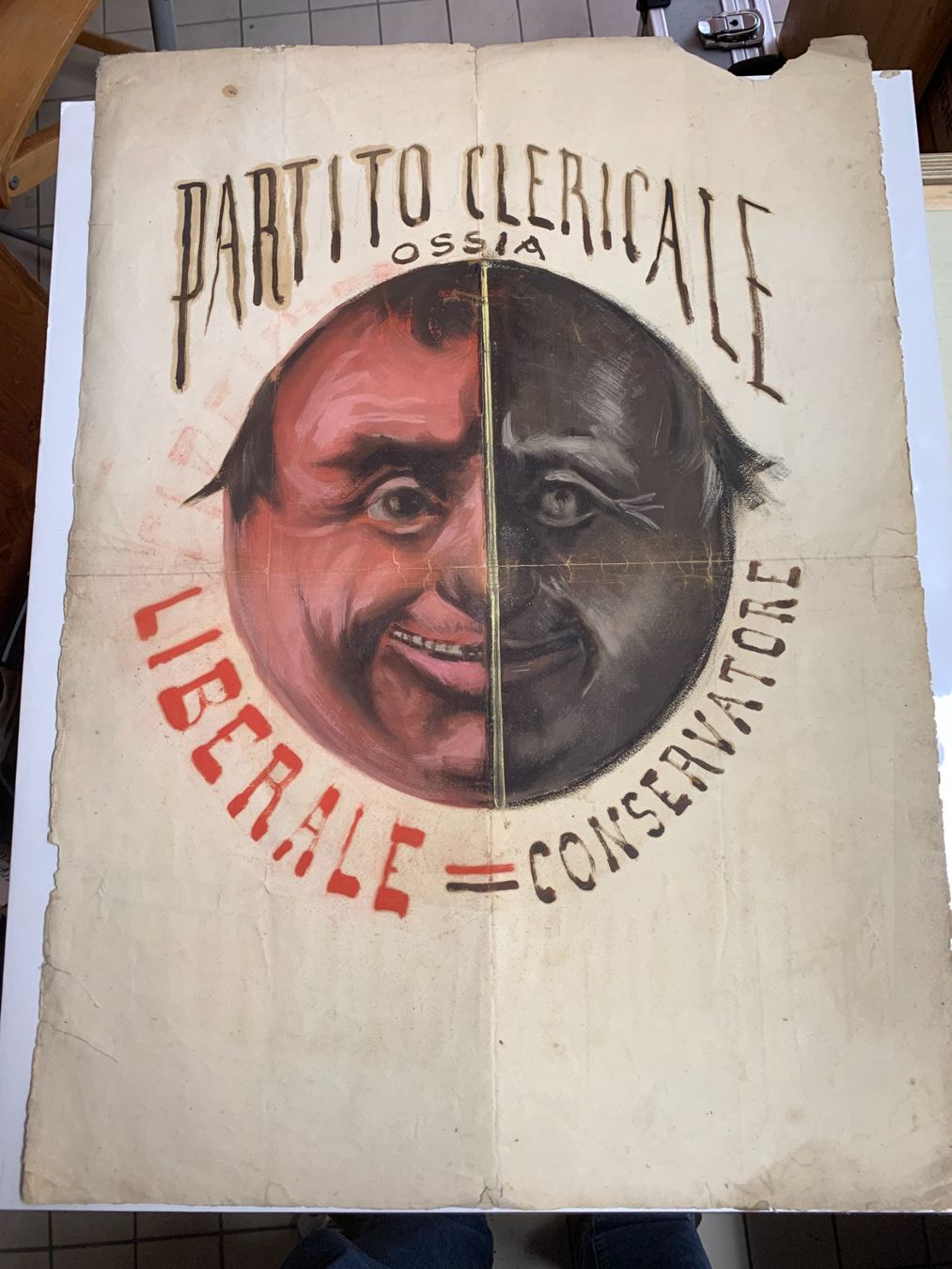 Poster & Bilder: Ticino - "Partito Clericale  ossia Liberale - Conservatore" – Gebraucht aus Sorengo von 74in