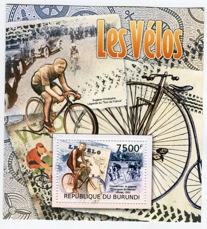 Tutti i francobolli: Block "Tour de France". Burundi – Nuovo e nell'imballaggio originale da Basel venduto da Butsch5