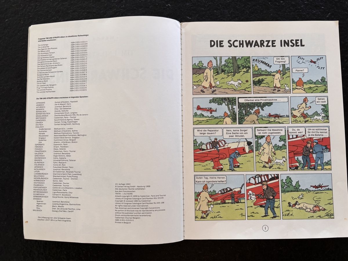 Fumetti: Tim und Struppi Die Schwarze Insel Comic Carlsen Comics – Usato da Stachen venduto da stachi08 2