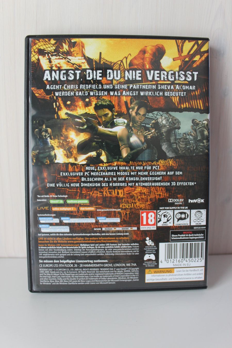 Giochi: Resident Evil 5 - PC DVD Box - Games für Windows – Usato da Ebertswil venduto da Ricogoeritz 3