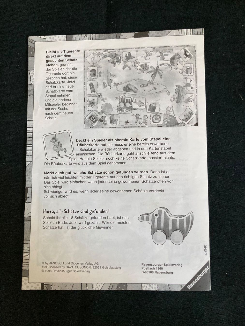 Ravensburger Spiele: Janosch, Spiel Schatzsuche mit der Tigerente – Gebraucht aus Zürich von Gustavo_Bianco 6