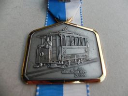 Medaille Schweiz Bahn 1.Elekt. Tram Straasenbahn Zürich 1894
