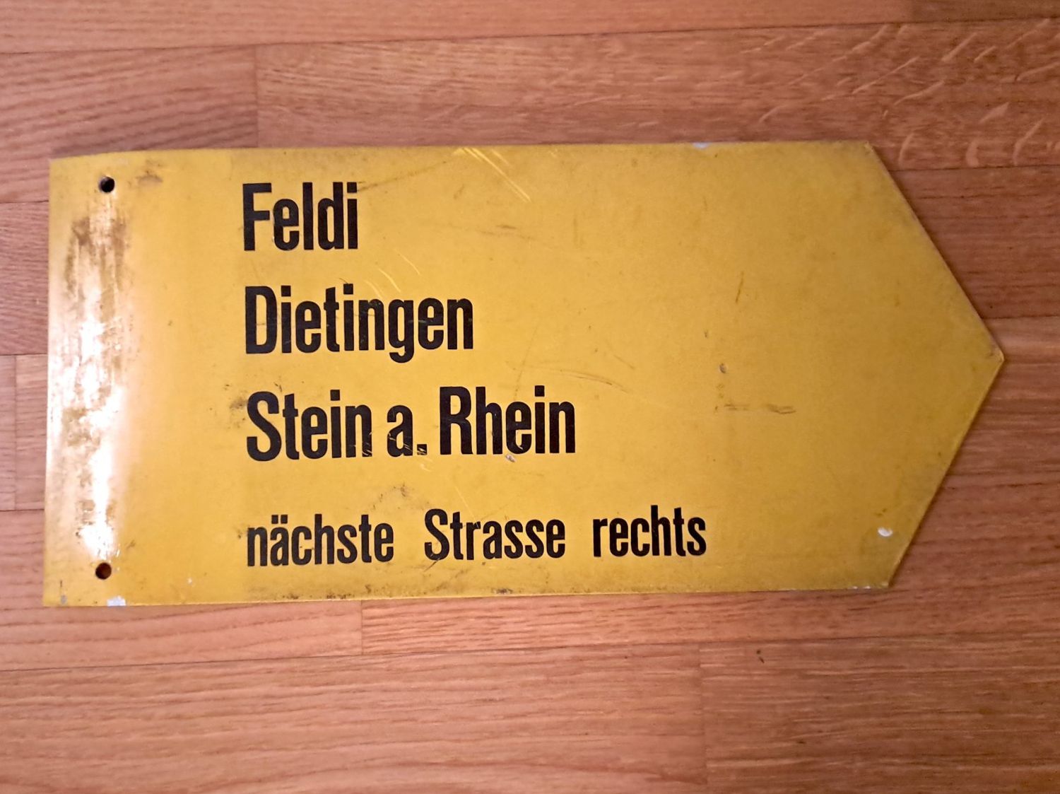 Insegne: alter original Wanderwegweiser – Usato da Winterthur venduto da Panam1 1