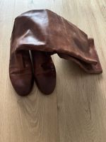 Trend: Lederstiefel, Grösse 40, kniehoch, handgemacht