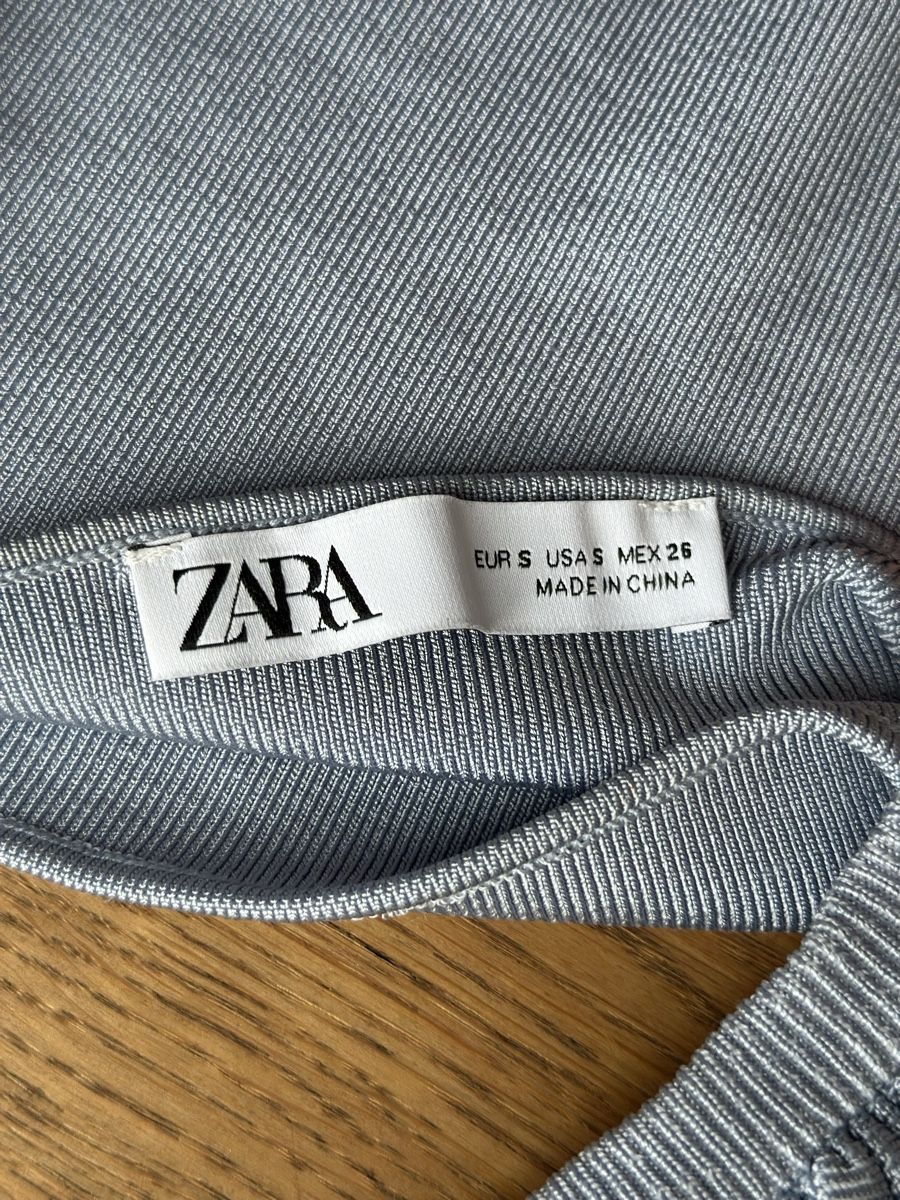 Zara Top: Zara Top, Hellblau, Puffärmel, Grösse S – Usato da Basel venduto da FatmaCan52 6