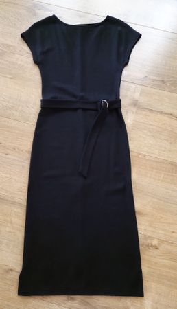 Kleid Anna Field schwarz mit Gürtel Gr.Xs