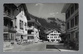 1960, ZWEISIMMEN, INNENSEITE, HOTEL KRONE, BERGMANN+