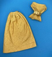 Vintage Barbie Golden Evening#1610 Mustard Top, Long Skirt