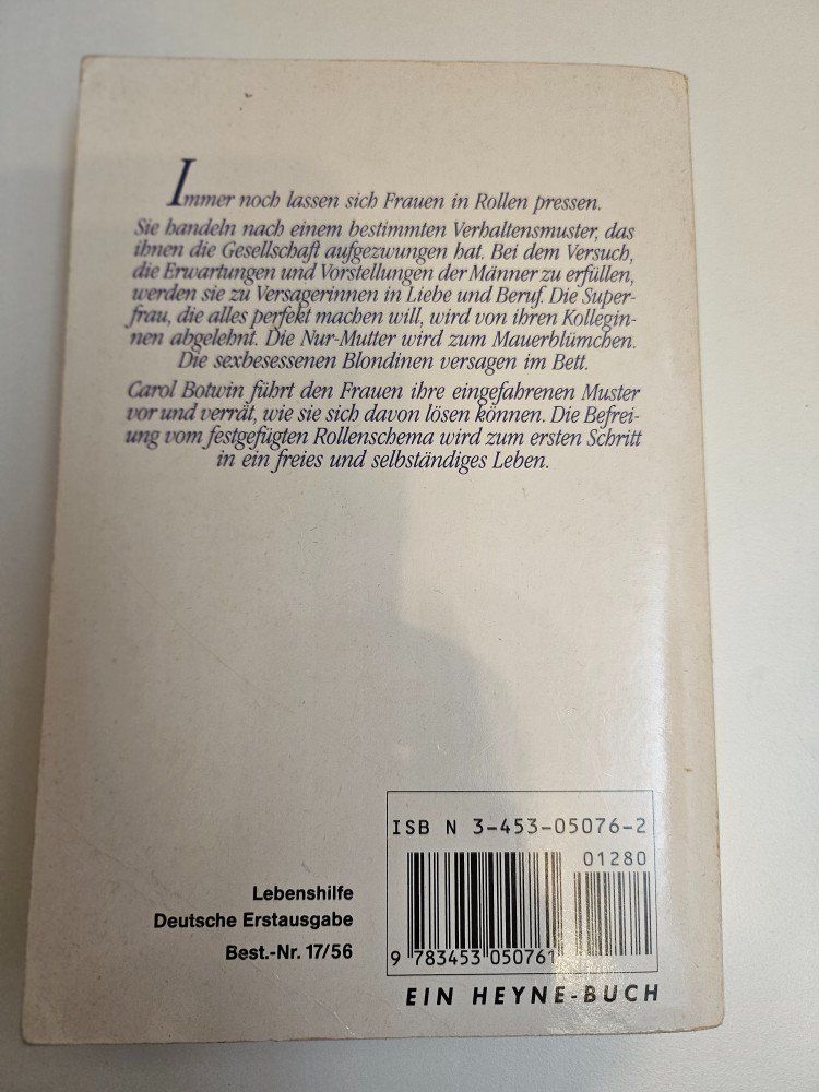 Libri: Die Beziehungsfalle von Carol Botwin – Usato da Volketswil venduto da Walest 1