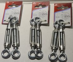 6x Spannschloss M5 Edelstahl 130-190mm