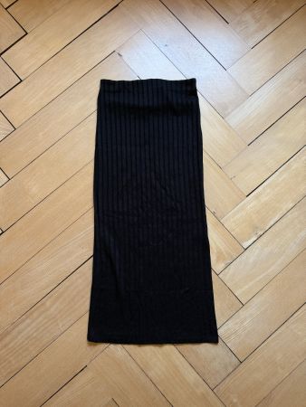 TOPSHOP - Etuirock schwarz gestreift 34
