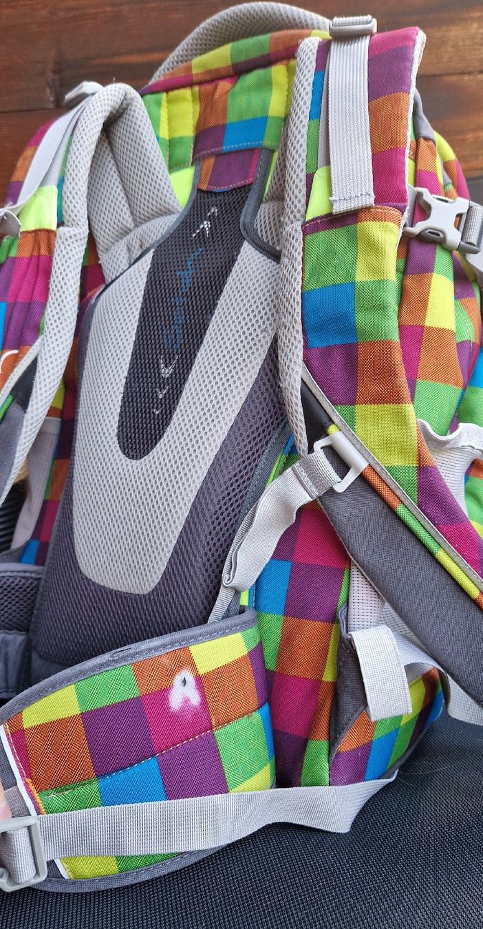 Satch Borse & Zaini: Satch Schulrucksack buntes Karomuster – Usato da Klosters Dorf venduto da sel_p9wx 4