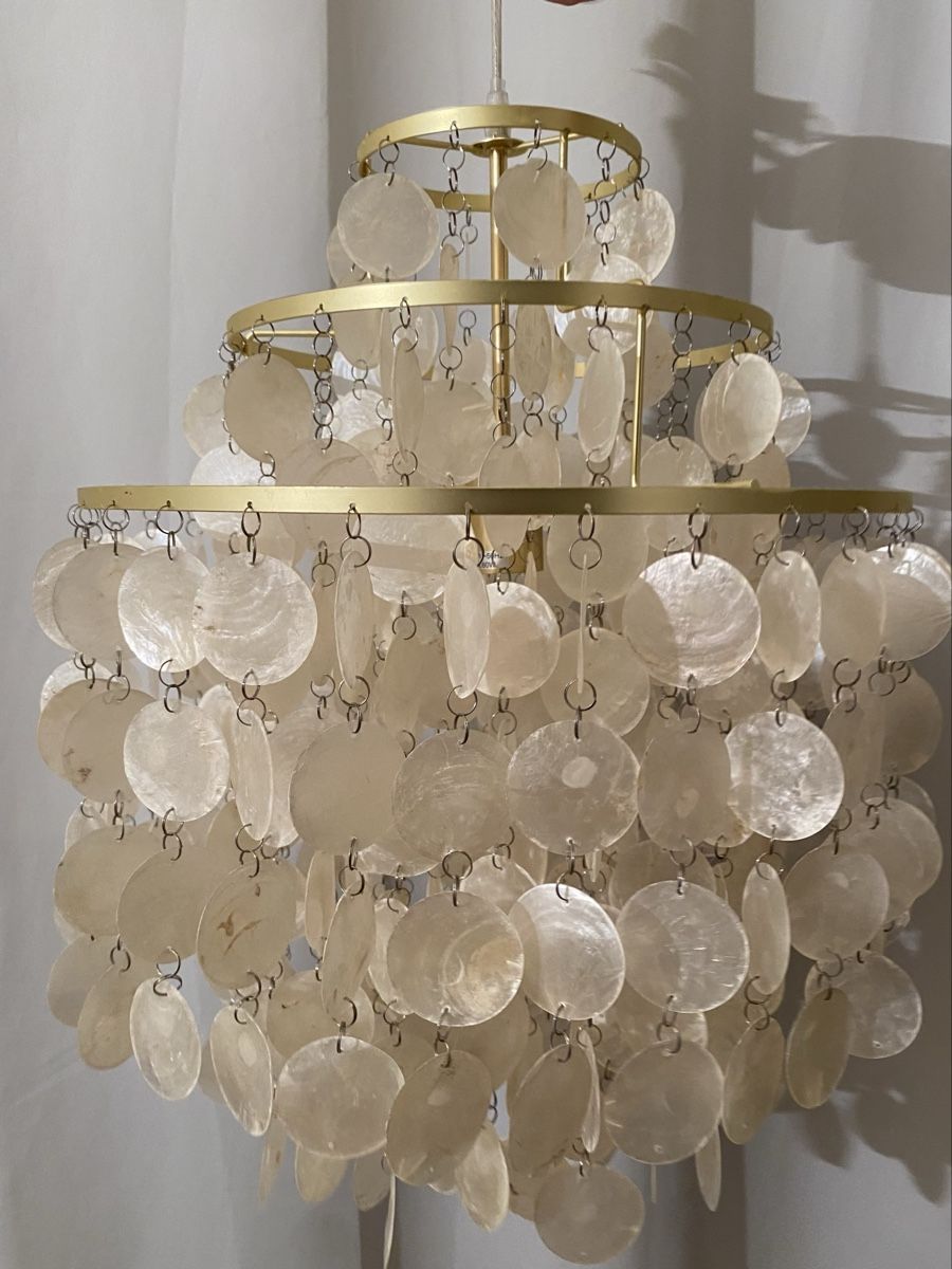 Maisons du monde Lampadari & plafoniere: KUTA Hängeleuchte Perlmutt/Gold Maisons du Monde – Difettoso da Basel venduto da fel_5sqf 2