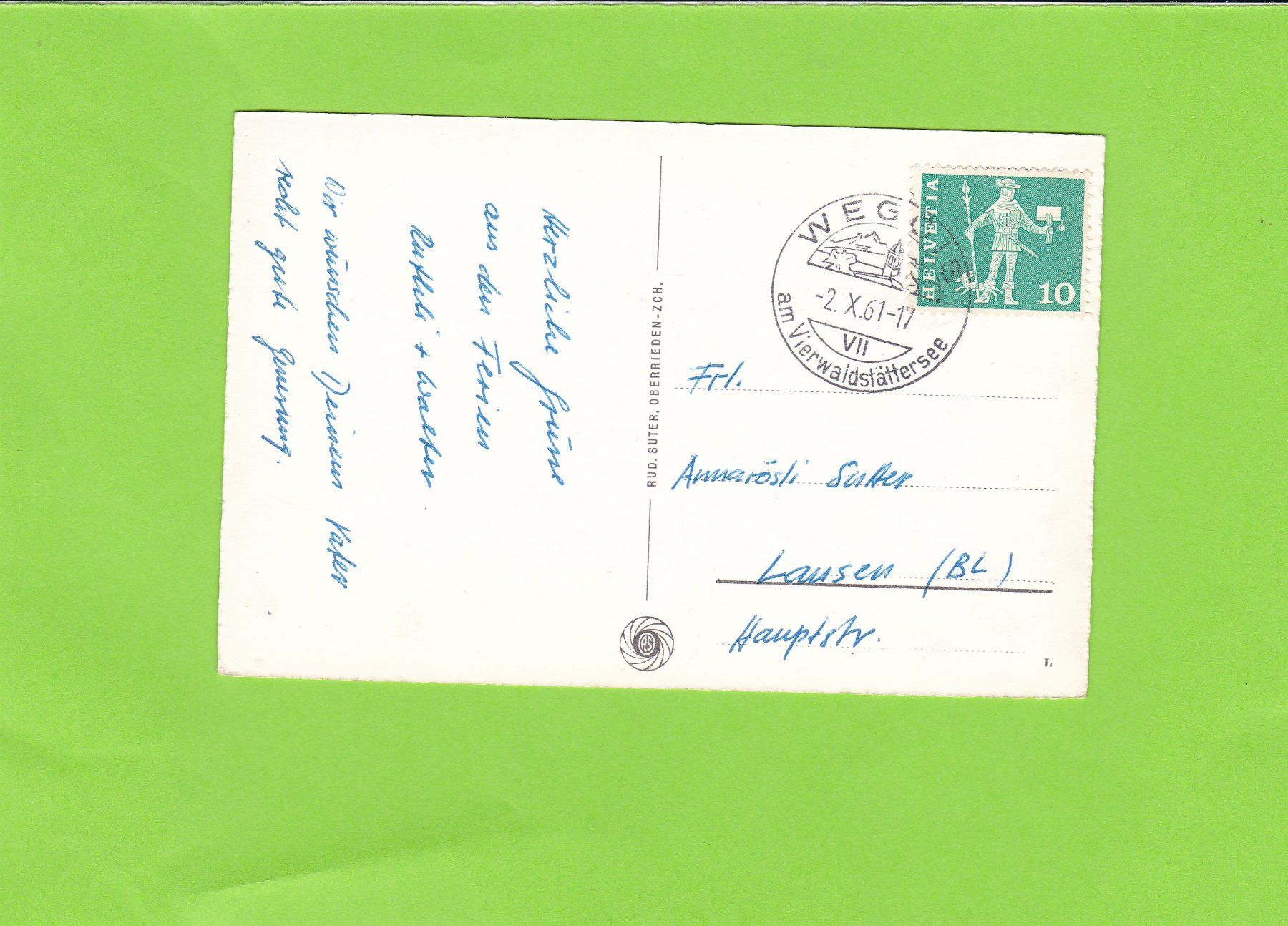 Cartoline postali: Weggis – Usato da St. Peterzell venduto da neckertal 1