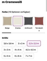 Sonnensegel neu 2x2,5m
