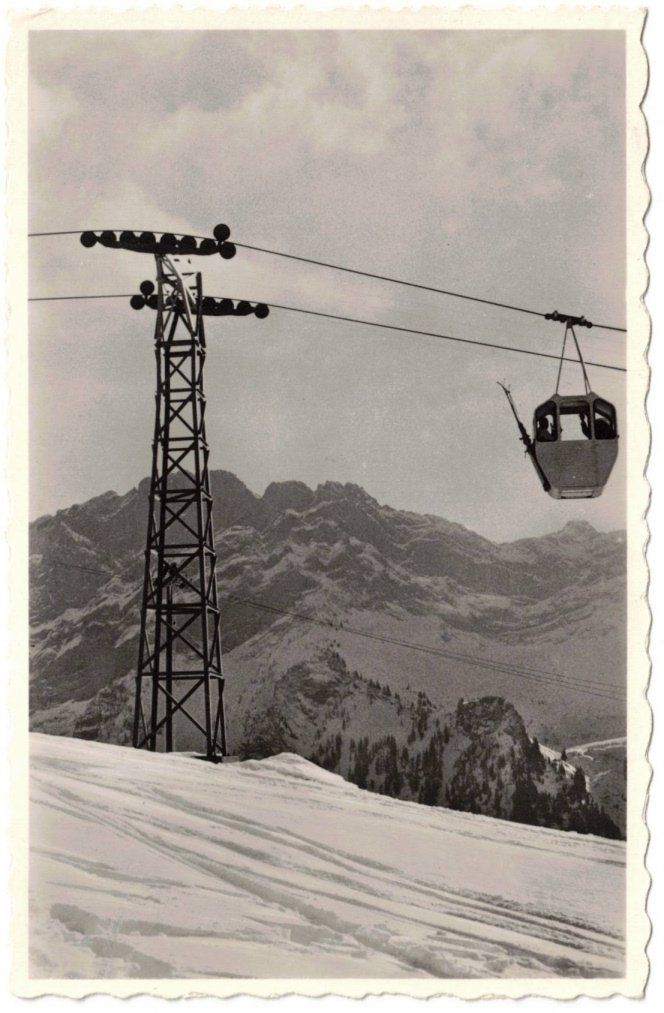Cartoline postali: Gryon - Gondelbahn Barboleusaz--Les Chaux – Usato da Binningen venduto da Mountainrider