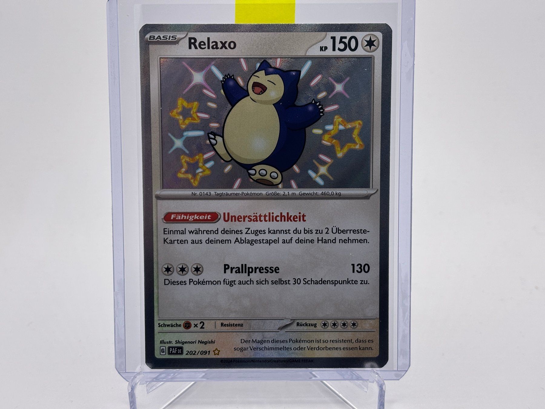 Pokémon Carte collezionabili: Paldeas Schicksale - Relaxo (PAF 202) - DE – Usato da Allschwil venduto da Bullach