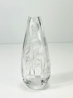 Elegante kleine Solifleur Glas-Vase mit Kreisformen