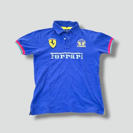 La Martina Ferrari blue streetwear polo shirt (Ralph lauren)
