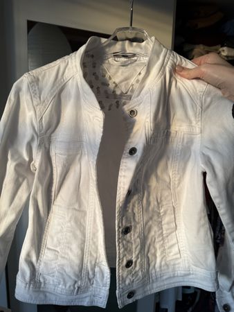 Weisse Jeansjacke NEU Grösse S