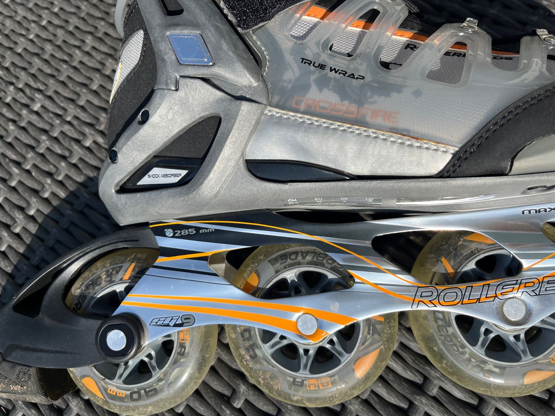 Pattini in linea & Pattini a rotelle: Inline Skates Rollerblade Crossfire 90 XR, Grösse 43 – Nuovo (secondo la descrizione) da Hünenberg See venduto da tonybee 4