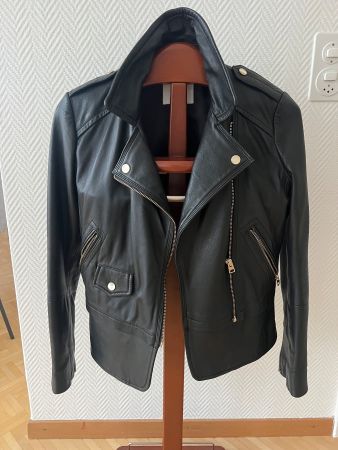 BIKERJACKE AUS LEDER GR.S Mango (genuine leather)
