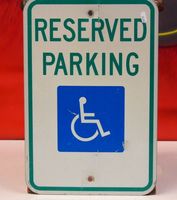 Reserved Parking Blechschild