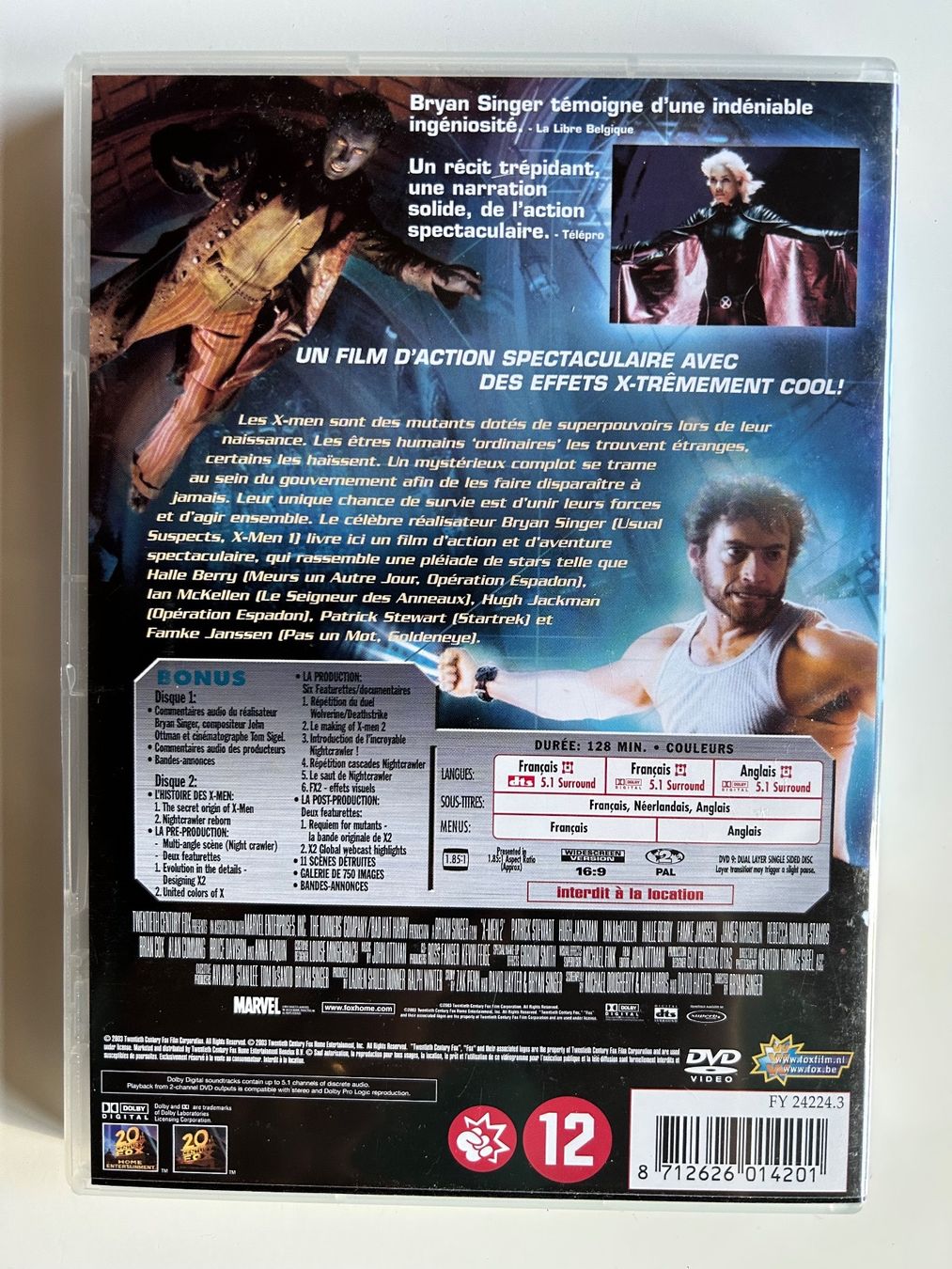 Tutti i DVDs: X-MEN 2 ÉDITION SPÉCIALE 2 DVD – Usato da St-Cierges venduto da Crisi53 1