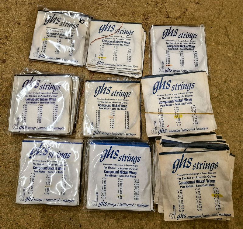 GHS Electric Guitar Single Strings - Compound Nickel 68pcs (Neu und ...